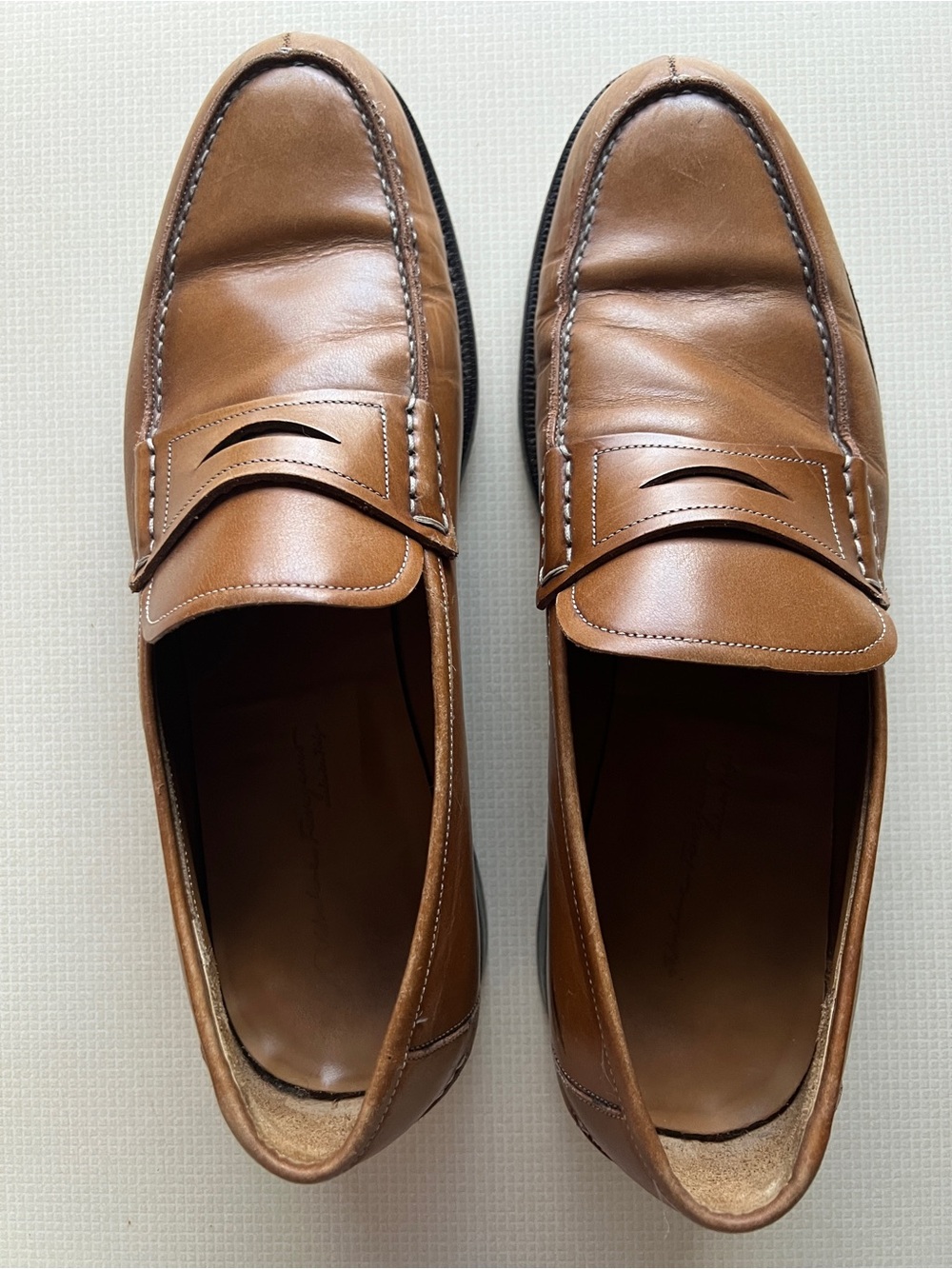 Ferragamo men’s penny loafers Tramezza 10.5 D